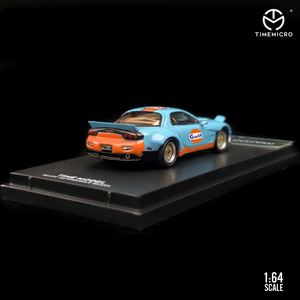 מכירה לוהטת Timemicro 1:64 ma Zda RX7 מפרץ שמן צבע ציפוי סימולציה למות יצוק רכב סגסוגת רכב דגם