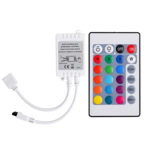 Doppio lato PCB grande Mos tubi DC12V 24V IR telecomando 24Key 6A 3 canali RGB Led Controller per RGB RGBW LED Strip Smart Home - Product Image 1