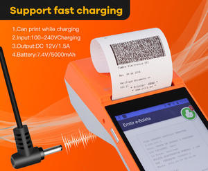Wholesale <strong>Android</strong> Usb Handheld Pos Shipping Label <strong>Printer</strong> Terminal <strong>With</strong> 2D Qr Scanner Camera - Product Image 2