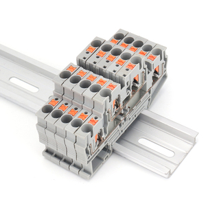 Bloques de terminales de resorte de carril DIN sin herramientas de doble capa PTTB 4 - Product Image 5