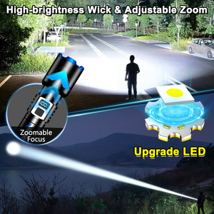 Top bán siêu mạnh mẽ phóng to Đèn pin dài khoảng cách <span class=keywords><strong>Torch</strong></span> ánh sáng với USB sạc <span class=keywords><strong>LED</strong></span> bóng đèn - Product Image 6