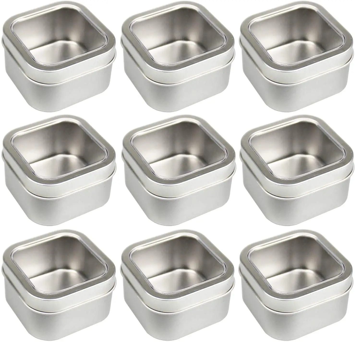 Food Grade Small Canister Square Tea Storage Tin
