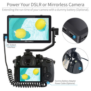 FEELWORLD kamera layar sentuh LUT 3D, monitor bidang dslr 4K, dukungan IPS FHD1920x1080, monitor layar sentuh F6 PLUS V2 <span class=keywords><strong>6</strong></span> inci - Product Image 4