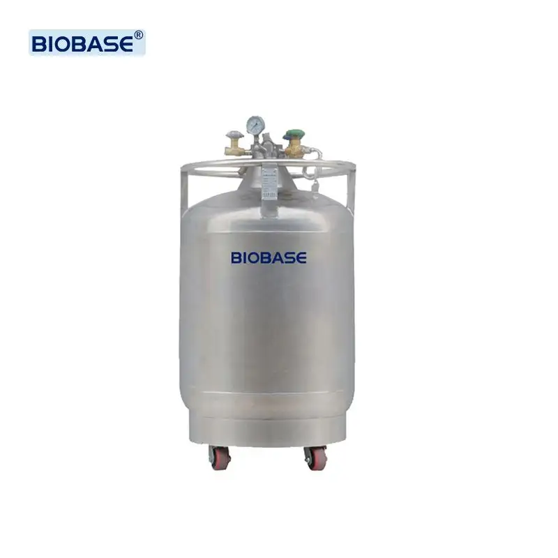 BIOBASE 200 litros gran capacidad diseño de cuello único tanque autopresurizado cilindro de nitrógeno líquido tanque de llenado de nitrógeno