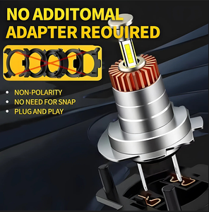 FSYLX H7 H7 360 ° araba LED far projektör Lens H7 H11 HB3 9005 9006 9012 LED H7 far küre ampul Focos Led oto H4 - Product Image 2