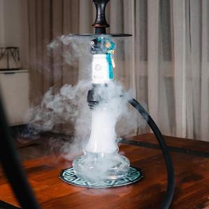 Best Seller çok renkli elektrikli nargile Shisha paslanmaz çelik Shisha Narghile hediye kutusu ile flaş Bang nargile Shisha - Product Image 3