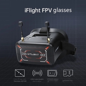 Sıcak satış IFlight 4.3 inç FPV Video 40CH gözlük Googles yarış Drone 3.7V/2000mAh pil/FPV için 5.8GHz 40ch alıcı - Product Image 6