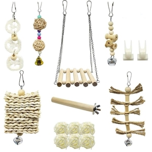 ชุดของเล่นนกแก้วหลายชิ้นของเล่นสำหรับห้อยลูกปัดหลากสี - Product Image 5