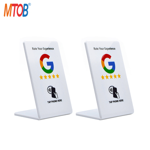 סקירה גדולה ריקה מפות גוגל מעמד NFC כרטיסי ברז NFC מעמד לבן להתאמה אישית מעמד מותאם אישית עם NFC