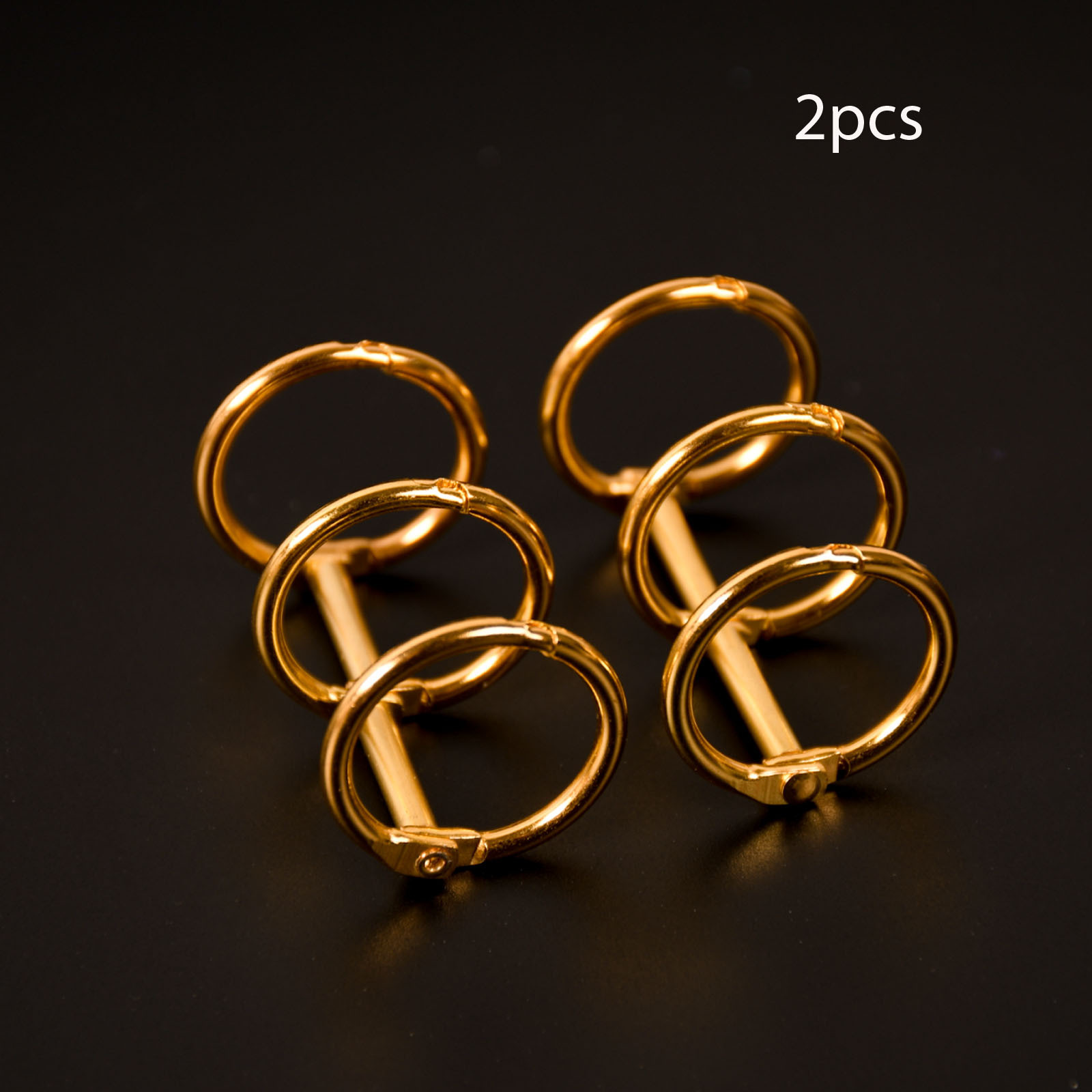 Boucle dorée / Diamètre intérieur 20mm (2 pièces)