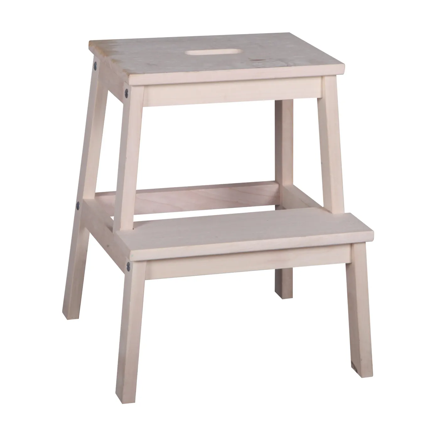 Fabbrica FSC & BSCI sgabello a gradino in legno sgabello pieghevole scaletta a 2 gradini in legno per bambini per letto, cucina, armadio, camera da letto, bagno