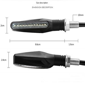 Motorcycle Turn Signal Light Flasher Flowing Scooter Turning Indicator <strong>12V</strong> <strong>Led</strong> Tail Light - Product Image 2