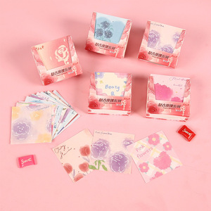 复古玫瑰盒记事本创意学生DIY手册材料笔记纸 - Product Image 1