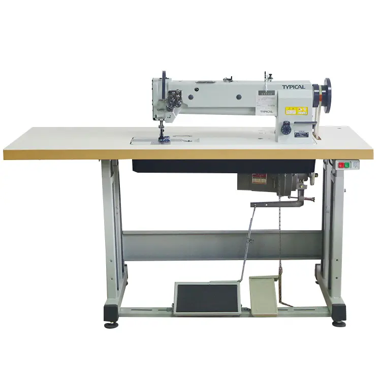 GC20608L18 gran oferta típica doble aguja punto de cadeneta pie máquina de coser Industrial con repuestos electrónicos 60 grandes