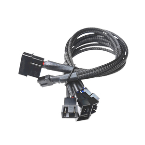 Ventola di raffreddamento CPU da 1 a 5 IDE Molex 4 Pin a 5 road PWM Fan Hub 4 Pin 3Pin Splitter Cable 30CM per alimentatore per Computer ATX - Product Image 1