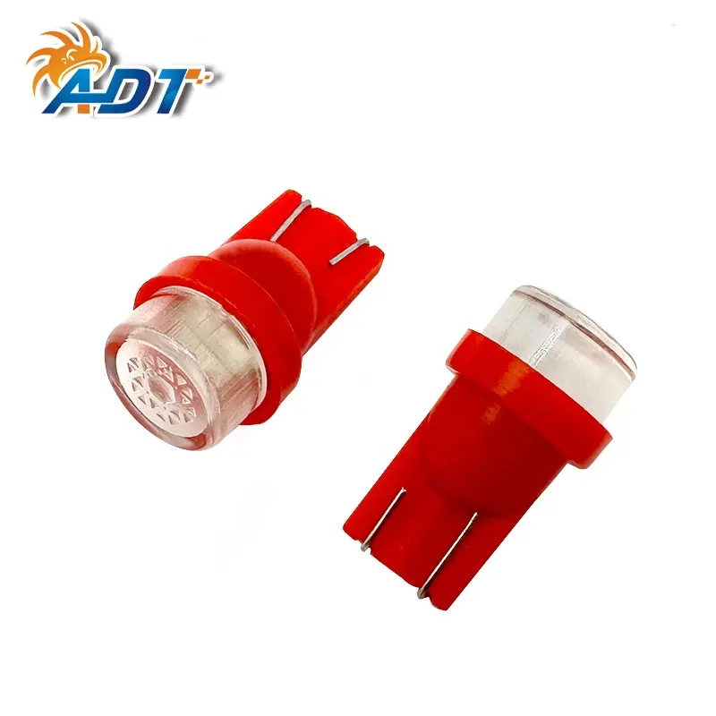 ADT T10 194 #555 Inserto de cuña sin parpadeo Color Rojo 2 Led 5630SMD Bombillas planas AC 63 voltios diamante pinball bombilla led