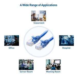 SYONG yüksek hızlı veri transferi kedi 6 Ethernet LAN yama kablosu UTP CCA mavi PVC ceket ile 1m 3m 5m 10m 20m 50m ağ için - Product Image 6