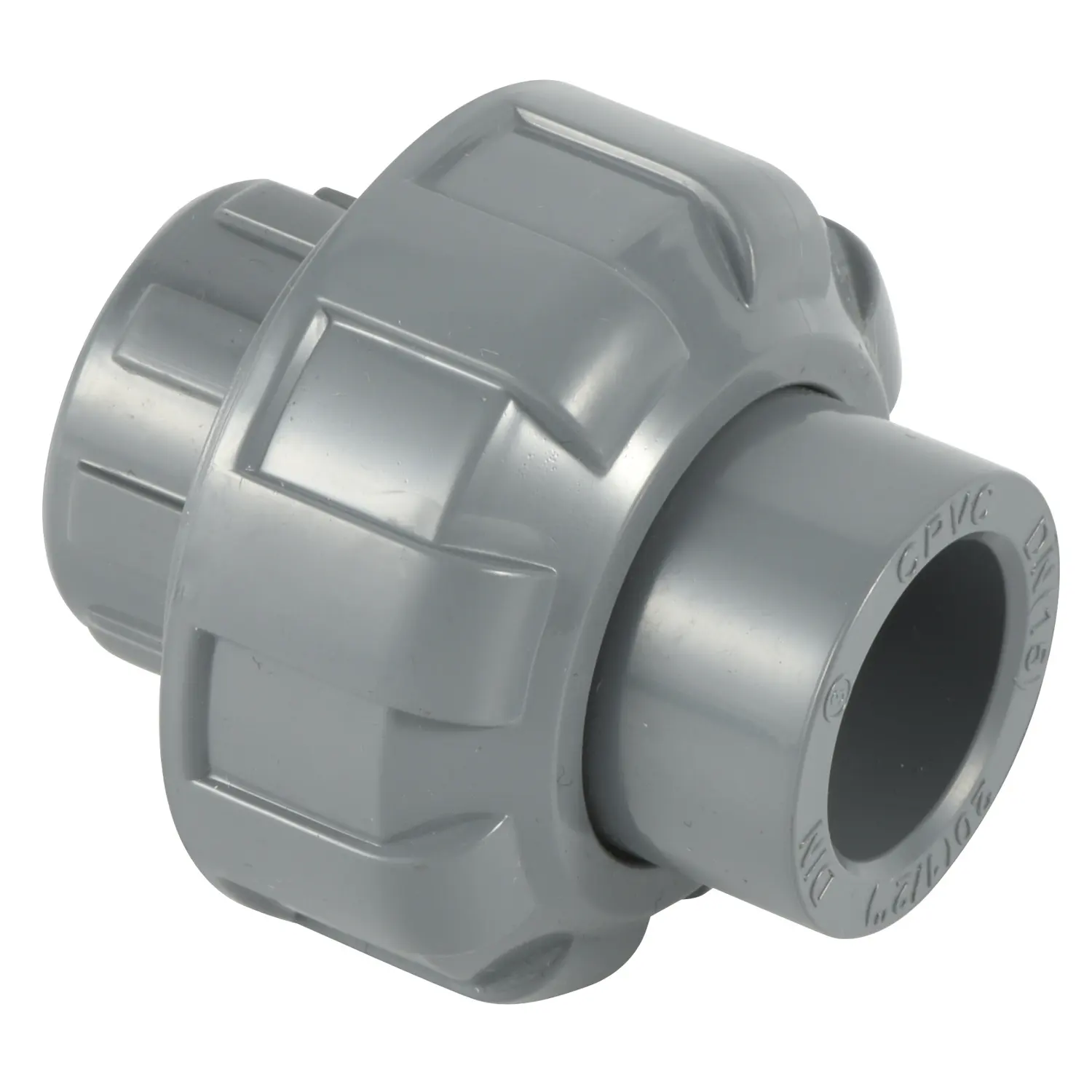 CPVC PVC Union Plumbing Materials Plastic Pipe Fitting 1/2インチTwo Way Pipe Connection