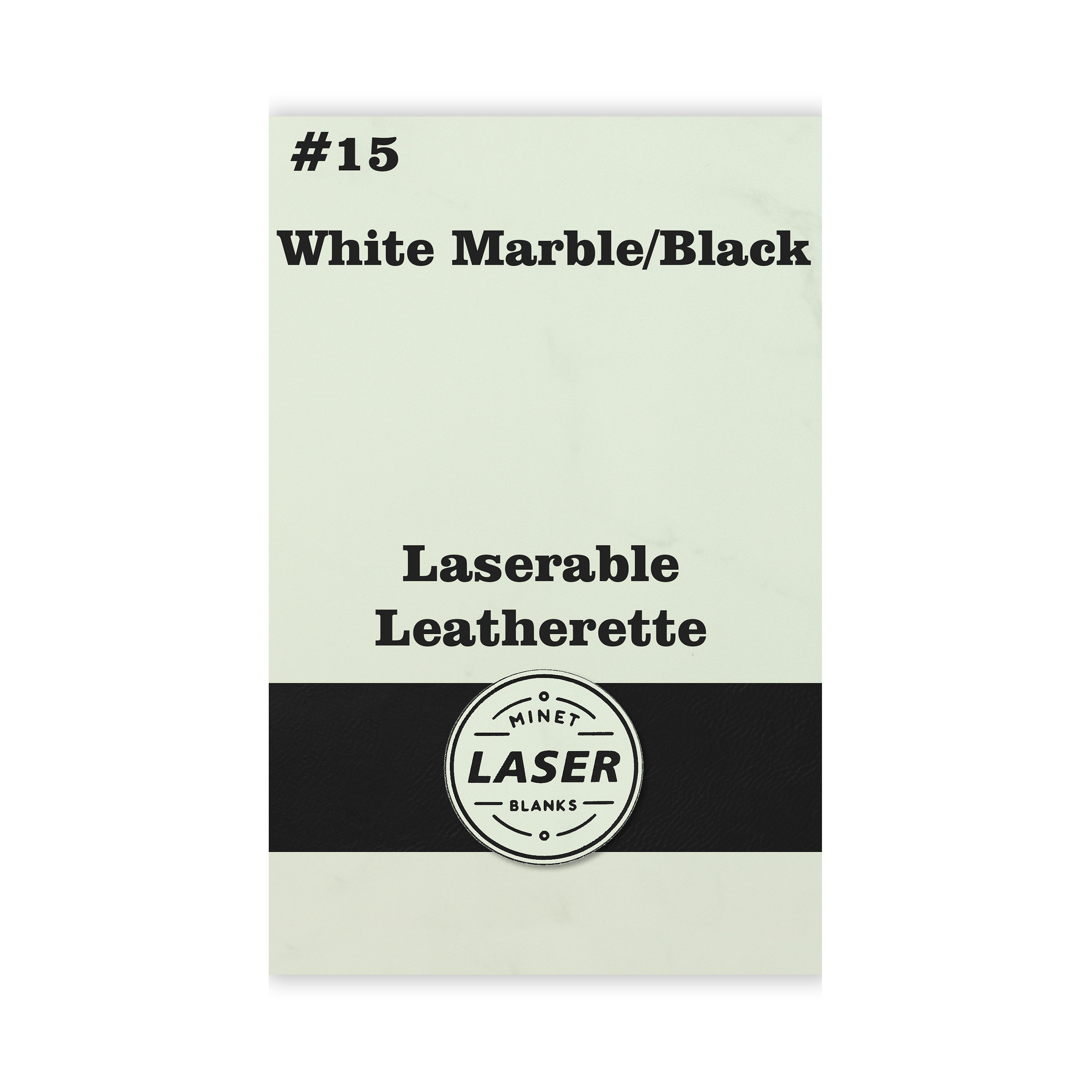 #15 White Marble/Black