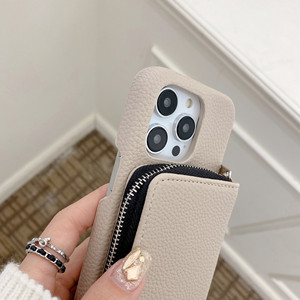 Zipper Wallet Back case <strong>Pouch</strong> for iPhone 13/14/14 Pro, for iPhone 14 Promax Credit Card case Cover - Product Image 5