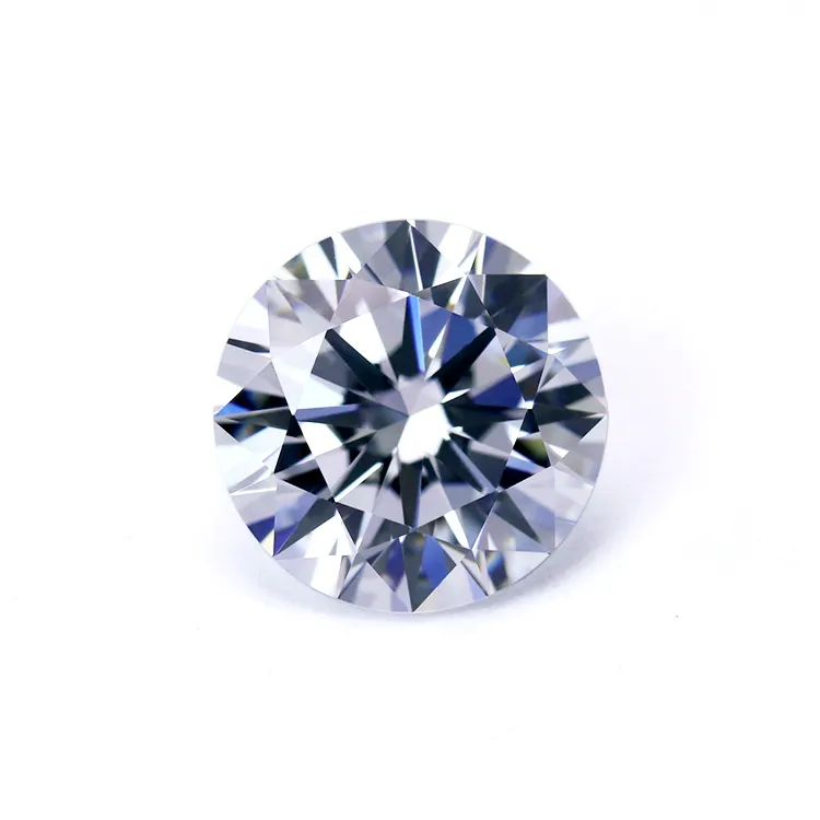 Di piccola dimensione wuzhou gemme 0.8-3mm bianco rotondo forma di stella cut loose pietra della cz sintetico cubic zirconia