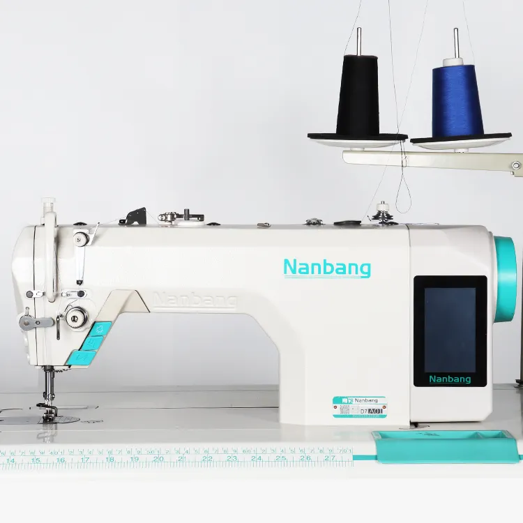 NB-D7 Nanbang真新しいコンピューター化されたフルオートミシン、ダイレクトモーターロックステッチ付き