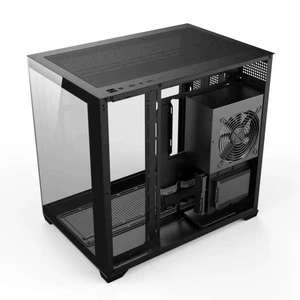 LY ucuz ATX oyun PC durumda MATX bilgisayar kasası 10 parça ile 120mm ARGB Fan destekleyen 360 mm radyatör 400 mm GPU - Product Image 4