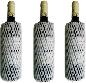 Zzooi 20-Pack tek kullanımlık şarap şişesi koruyucu-mesh köpük çanta
