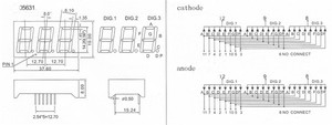3-значный 7-сегментный светодиодный дисплей 0,56 дюймов светодиодный модуль дисплея - Product Image 5