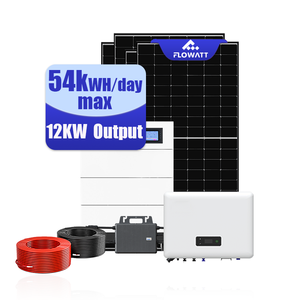 Flowatt完整的太阳能系统套件4-12Kw房屋电源支持系统110/220V太阳能系统 - Product Image 1