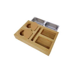 Tre sofa cup chủ khay món tráng miệng & Snack phục vụ Organizer cho phòng khách ghế tay vịn bảng cho đồ uống & xử lý - Product Image 2