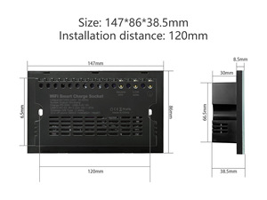 通用Wifi Zigbee智能插入式插座，带通用串行总线C型充电器147型，适用于图亚阿列克谢谷歌主页 - Product Image 6