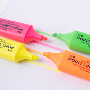 M & G evidenziatore professionale Non tossico penna 4 in 1 inchiostro fluorescente profumato punta a scalpello set di penne per evidenziatore di cancelleria per studenti - Product Image 4