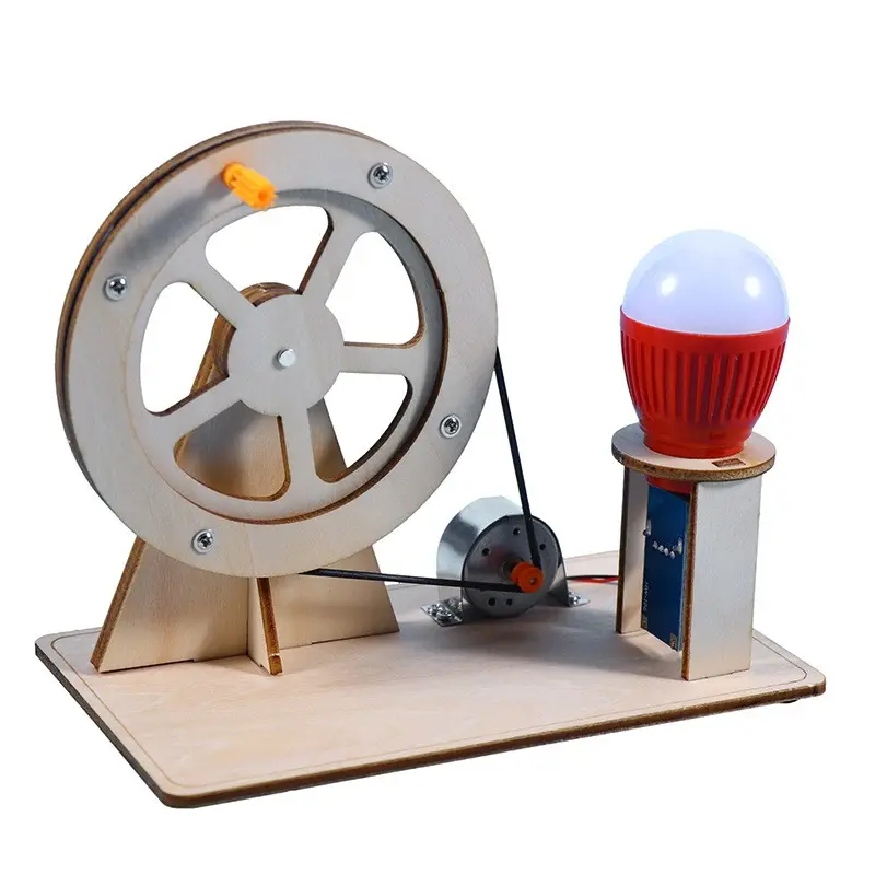 Divertimento creativo generatori manuali fai da te in legno kit di esperimenti scientifici giocattoli educativi a vapore