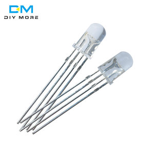 DM DIYMORE 20 adet renkli 4pin 5mm RGB Led diyot işık lamba Tricolor yuvarlak ortak anot LED 5mm ışık yayan diyot - Product Image 2