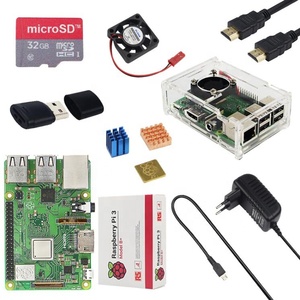 Original Raspberry Pi 3 Modelo B Plus 1G RAM 1,4 GHz Quad-core 64 bit CPU construir en WiFi y diente azul Raspberry Pi 3B + kit