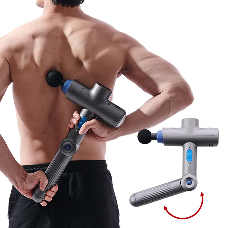 Pistola de masaje muscular, terapia térmica y fría, herramientas de recuperación de Fascia de percusión profesional para atletas
