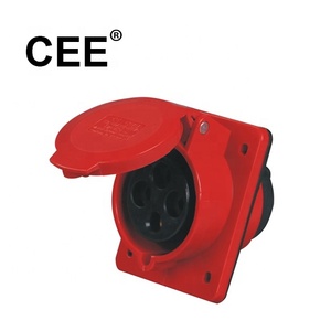 CEE 3เฟส380V ซ็อกเก็ตไฟฟ้า IP44 3 P + E ซ็อกเก็ตไฟฟ้า4pin ปลั๊กและซ็อกเก็ต - Product Image 5