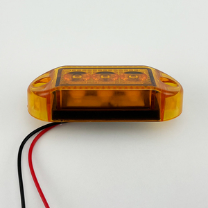 小型12V24V 3 LEDオートランプトラックトレーラーバンシグナルサイドライトレッドホワイト - Product Image 3