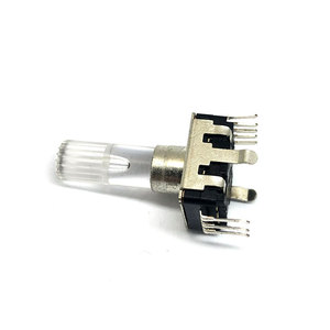 Fabrik beste Qualität heißer Verkauf E12mm Audio Encoder 12 15 18 24 Impulse Kunststoff-Schacht-Encoder mit Tastenschalter - Product Image 1