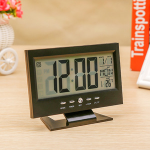 Grande display LCD calendario digitale e orologio con controllo vocale - Product Image 6