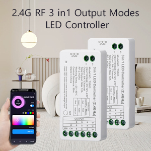 Controlador LED inalámbrico inteligente Tuya, tira de atenuador de luz RGBWW 3 en 1, 2,4G, Wifi, 6A, corriente de salida, OEM Bienvenido - Product Image 4
