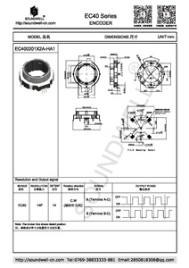 Encoder magnetico con anello a forma di EC40 ad albero cavo rotativo incrementale codificatore magnetico - Product Image 4