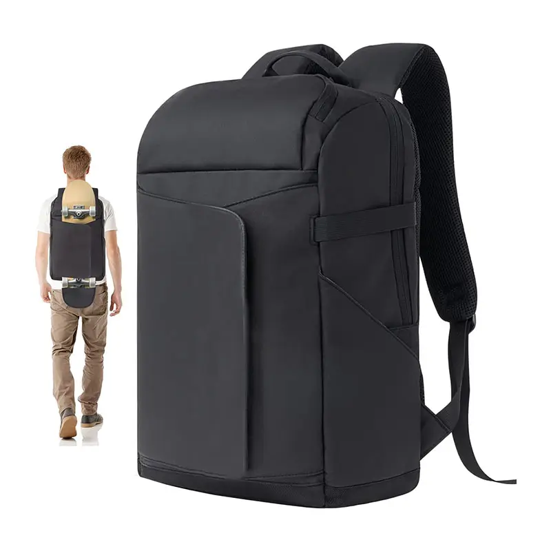 Mochila impermeable para ordenador portátil, mochilas para monopatín, bolsas de transporte de patín de tendencia callejera ajustable para hombres y mujeres