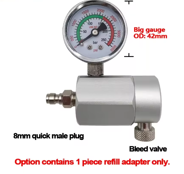 Manómetro radial plateado