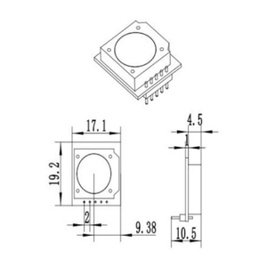 0-10ppm Ozone O3 Gas <strong>Sensor</strong> Module ZE27-O3 DIP Electrochemical For Concentration Exceeded Detection