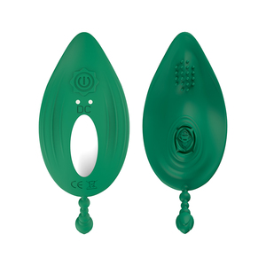 10 Frequency <strong>Green</strong> Silicone Magnetic Charge Wireless Remote Control Bee Jump Egg Vibrator for Woman - Product Image 2