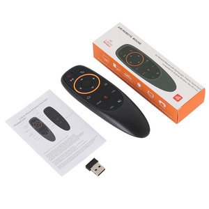 Yeni özelleştirilmiş 2.4G uzaktan kumanda fonksiyonu için ses kontrolü ile Android TV kutusu G10 uzaktan kumanda - Product Image 1