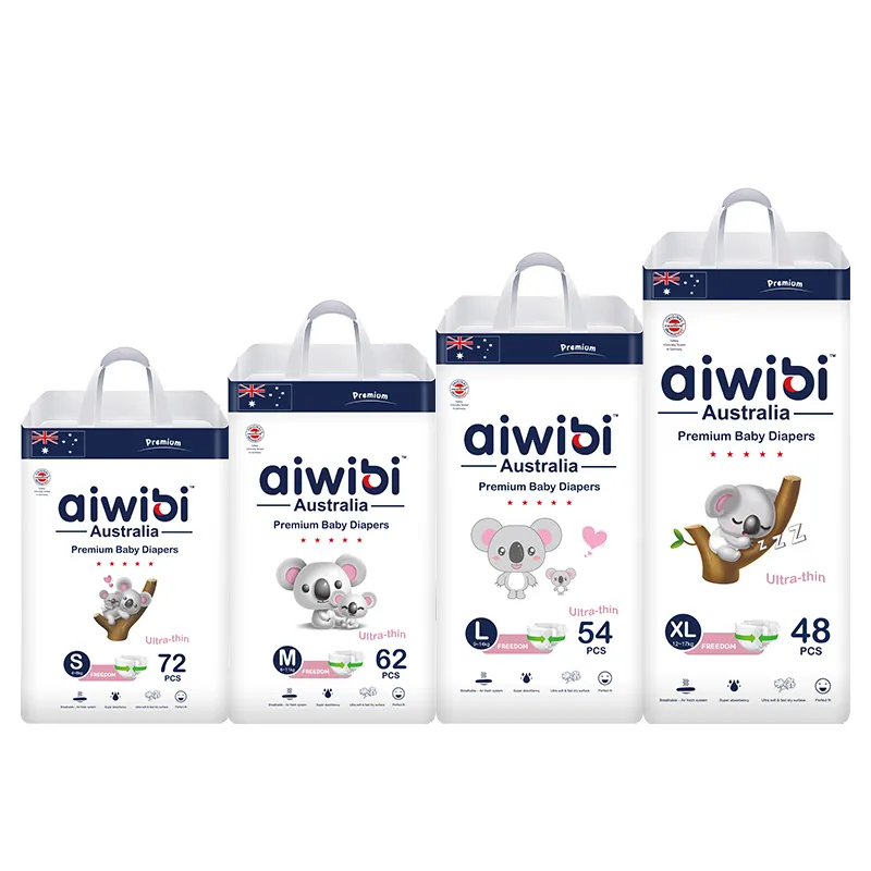 Pemasok popok bayi ukuran penuh pengiriman gratis di Turki pabrikan popok bayi Australia Aiwibi