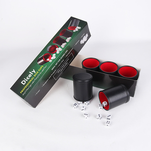 Bộ 5 Ly Xúc Xắc Xếp Chồng Sang Trọng Cho Bữa Tiệc, Bộ Ly Xúc Xắc Bằng Da Yahtzee - Product Image 1